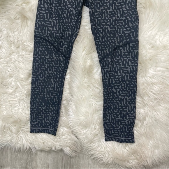 Lululemon All Sport Crop Legging Heathered Net Pop Black Multi Luxtreme - Picture 6 of 9